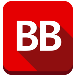 Red square icon featuring the letters 'BB' in white, with a shadow effect.